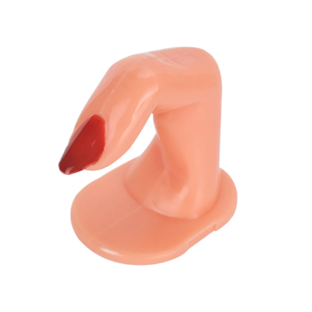 10 pçs manicure prática arte do prego dedos falsos suporte de treinamento reutilizável acrílico gel prática da arte do prego para iniciantes salão de beleza
