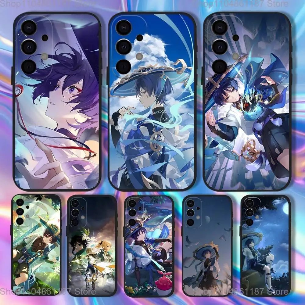 

Scaramouche Genshin Impact Phone Case For Samsung S25,S24,S21,S22,S23,S30,Ultra,S20,Plus,Fe,Lite,5G Black Cover