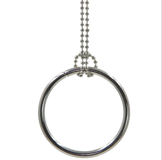 50pcs-lot-5cm-fashion-baby-metal-easy-magical-handmade-tricks-props-large-silver-tomorrow-ring-necklace-intelligence-toys-gifts