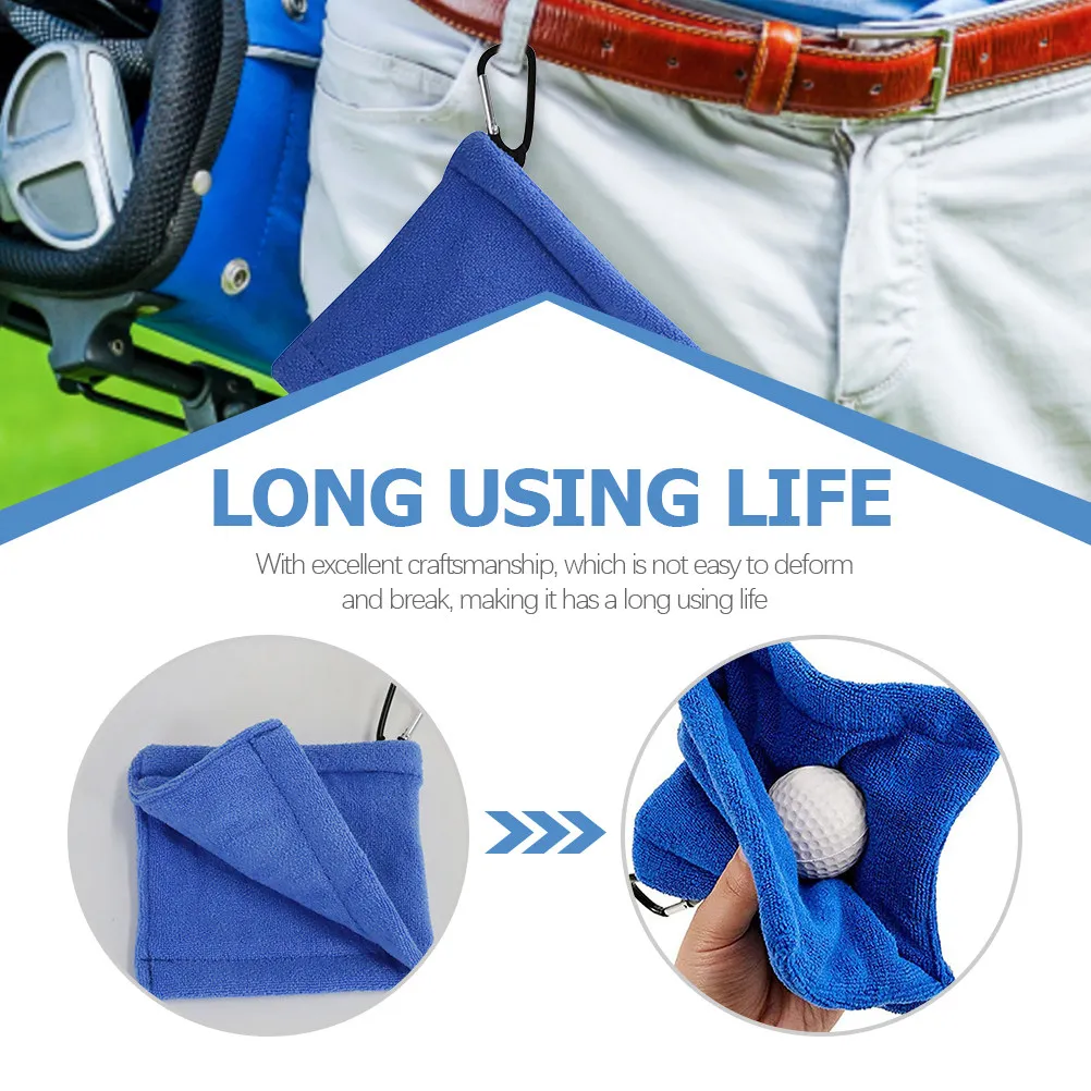 

Portable Golf Ball Cleaner Heavy Duty Reusable Wiping Towel for Long Term Golfing Accessories Breathable Polyester Material