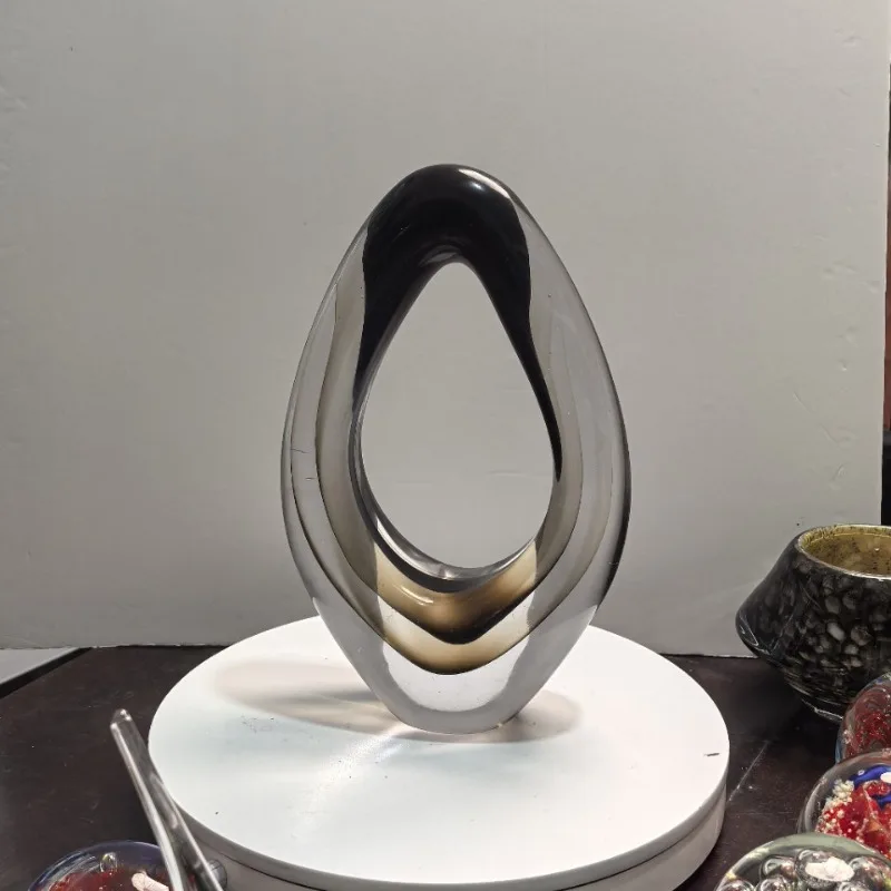 Handmade glazed vase home high-end art ornament hotel lobby wedding decoration creativity