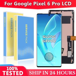 OLED Für Google Pixel 6 Pro GLUOG, G8VOU LCD Display Touch Digitizer Für Google Pixel 6 Pro Display Ersetzen, mit Fingerabdruck