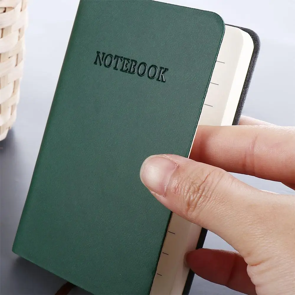 문구류 아젠다 오거나이저 두꺼운 스크랩북 포켓 메모 노트 다이어리 노트북 비즈니스 노트패드 A7 미니 노트북