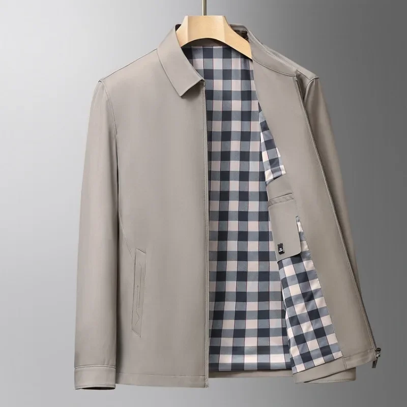 

Молое мужское пальто с лацканами 2024, весенне-осенняя новая простая куртка, мужское модное пальто