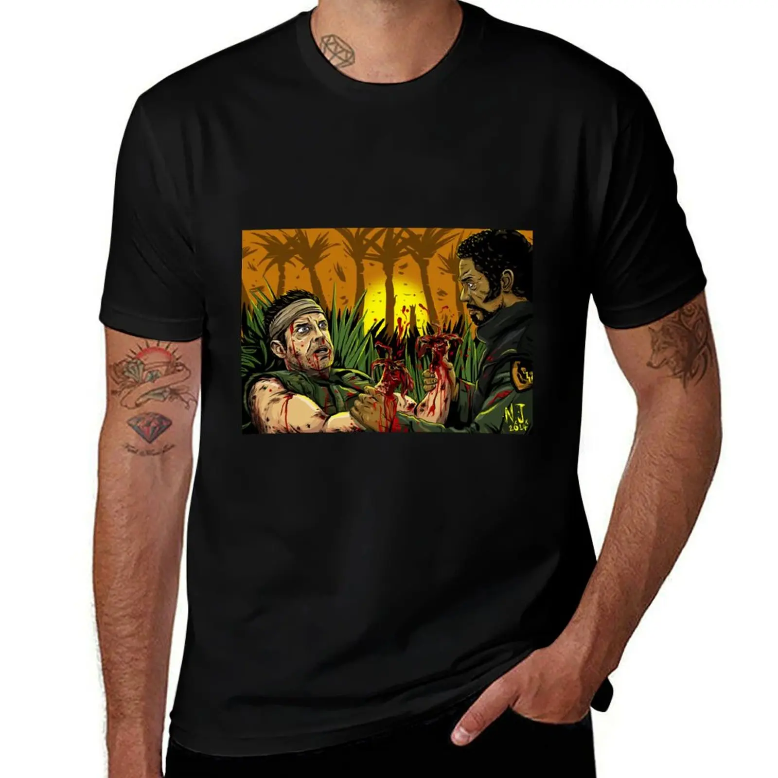 

Tropic Thunder T-Shirt Stain Resistant Casual Tee
