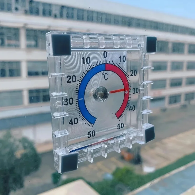 No Battery Dial Thermometer Indoor Outdoor Window Wall Mount -50C to 50C Temperature Gauge Gift for Home Office Use