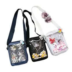 Harajuku Kawaii Transparency Itabag Mini Messenger Japanese Sweet Lolita Shoulder Ita Bag Anime Cosplay Canvas Badge Doll Show