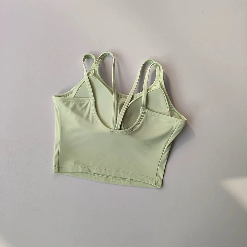 

strap sports bra women's wear outside all-in-one beauty vest shockproof running anti sag fitness yoga bra