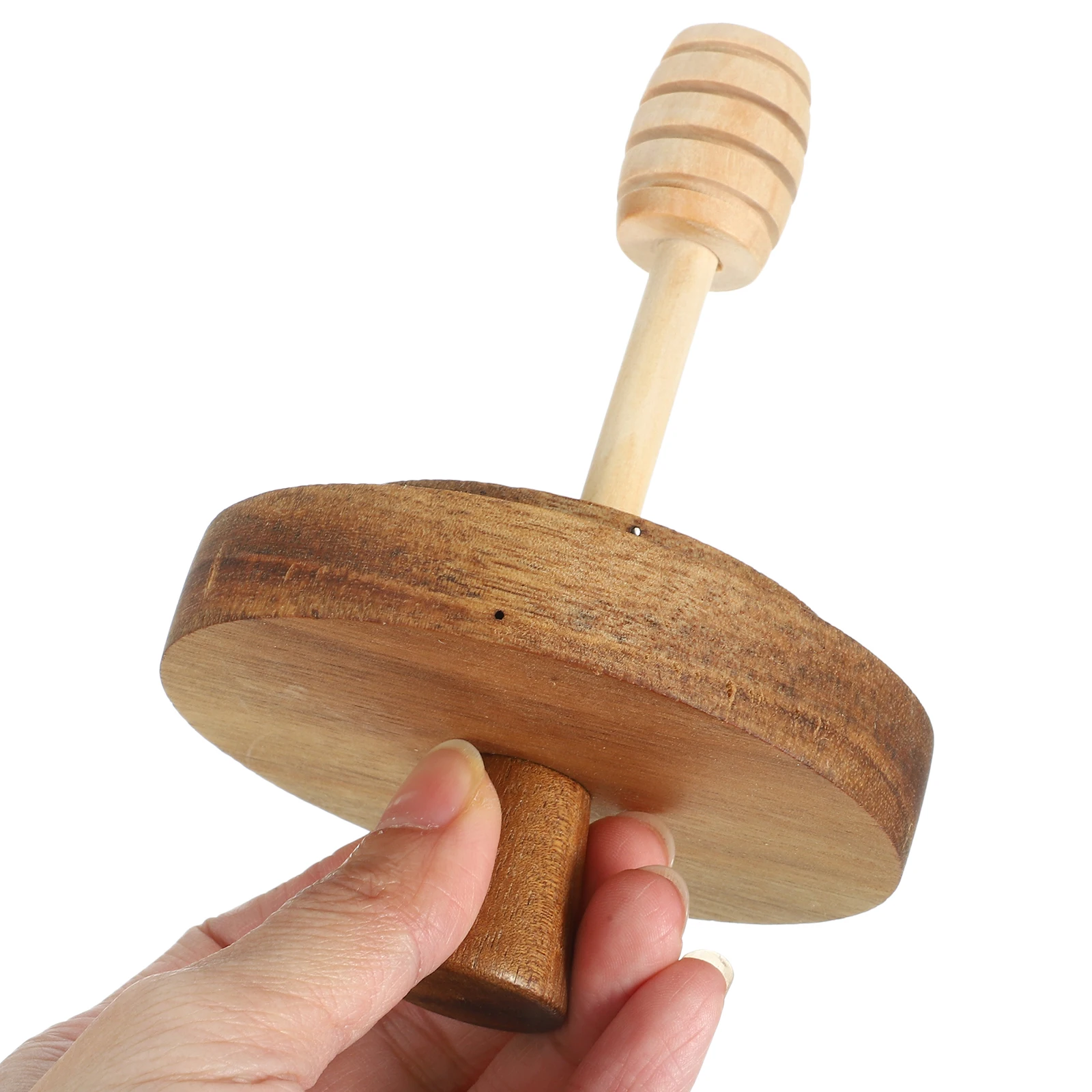 

Glass Honey Jar Wooden Lid Dipper Container Storage Kitchen Accessory Clear Bottle Body Exquisite Craftsmanship