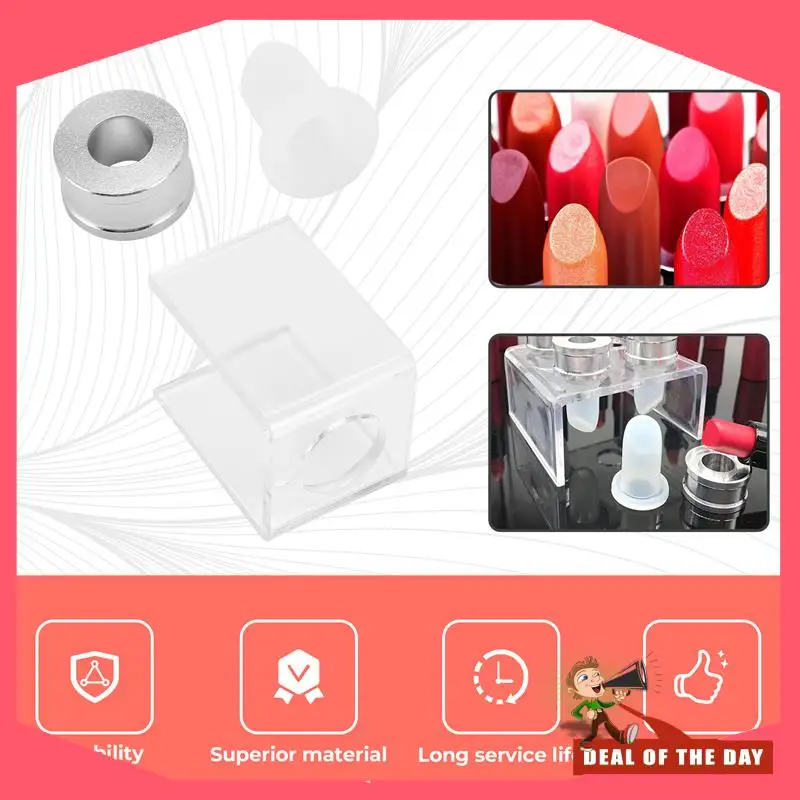 24 ساعة التسليم 3 قطعة مجموعة لتقوم بها بنفسك 12.1 مللي متر بسيط أحمر الشفاه ملء أنبوب قالب من السيليكون حلقة ألومنيوم ثقب واحد قوس محلية الصنع Li