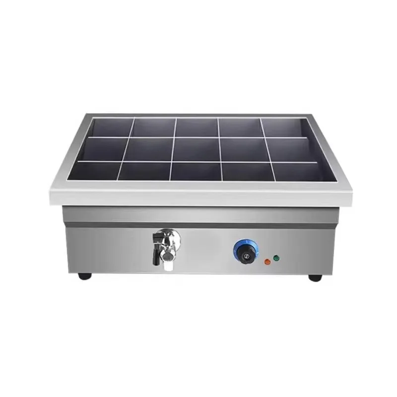 Double cylinder electric heating constant temperature noodle cooking stove stall skewers of fragrant snacks Malatang pot