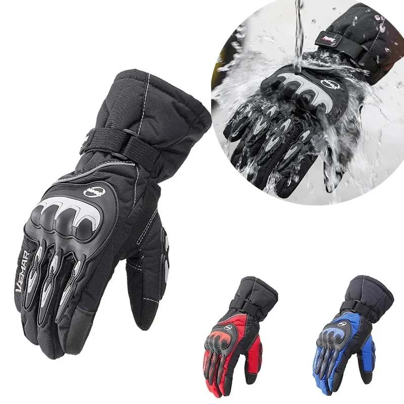 

Motorcycle Riding Gloves Breathable Winter Warm Waterproof Glove Outdoor Sport Ski Skate Guante Motorbiker Motocross Racing bike