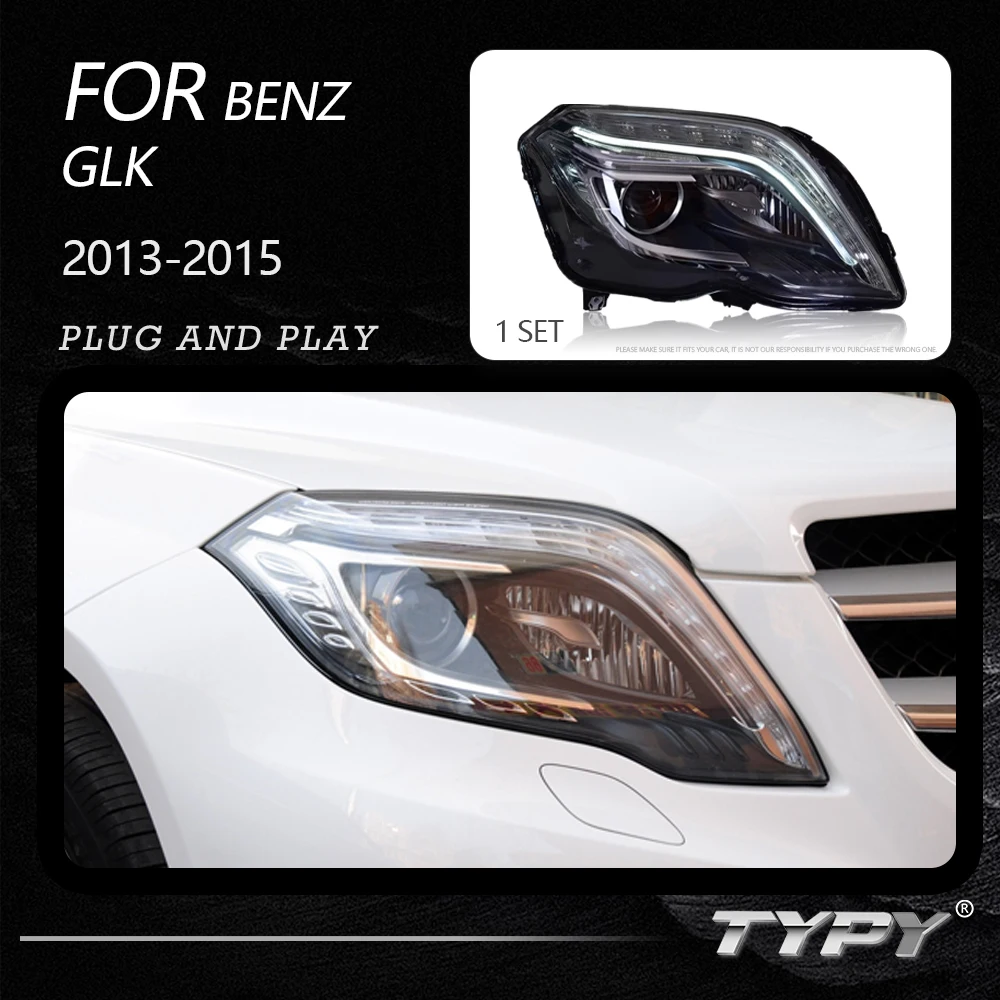 

TYPY Car Headlights For Benz GLK 2013-2015 LED Car Lamps Daytime Running Lights Dynamic Turn Signals Car Accessories