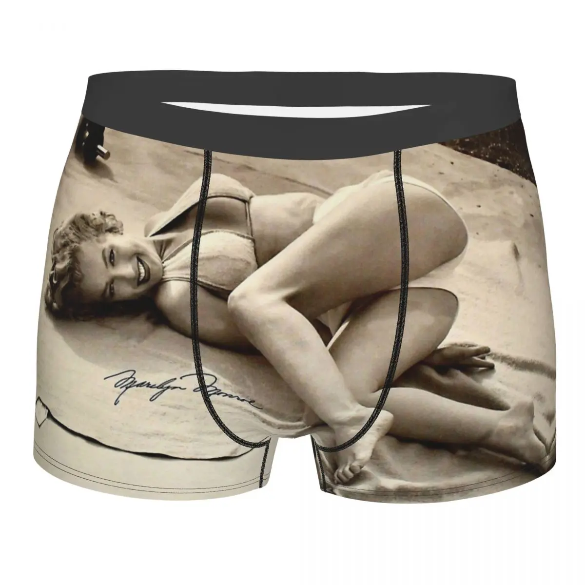 

Marilyn Monroe Sexy Goddess Workout Photoshoot Underpants Breathbale Panties Men's Underwear Print Shorts Boxer Briefs