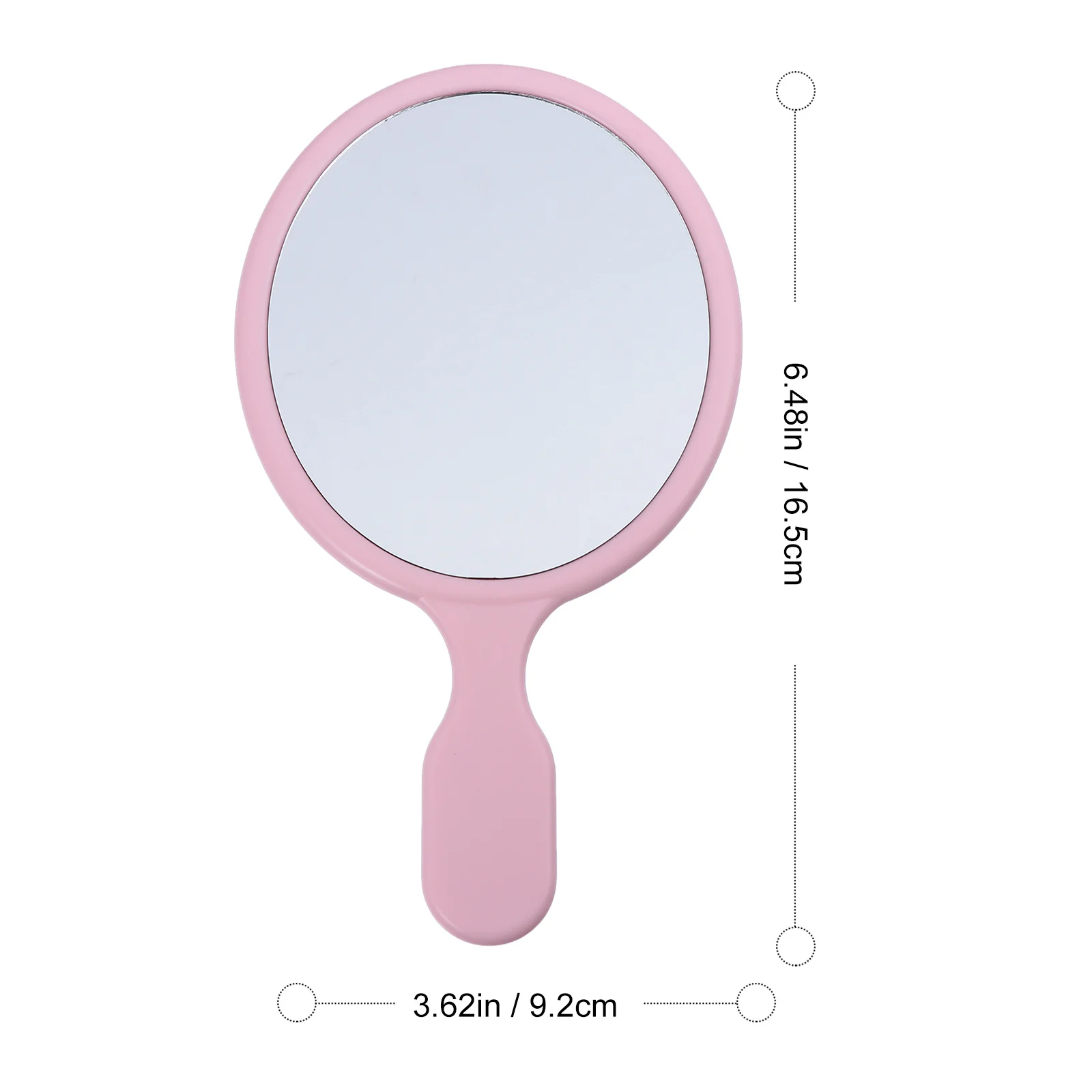 Specchi per trucco portatili da 2 pezzi Specchi semplici portatili Blu Rosa per specchio portatile da viaggio Vanity Specchio per trucco da donna