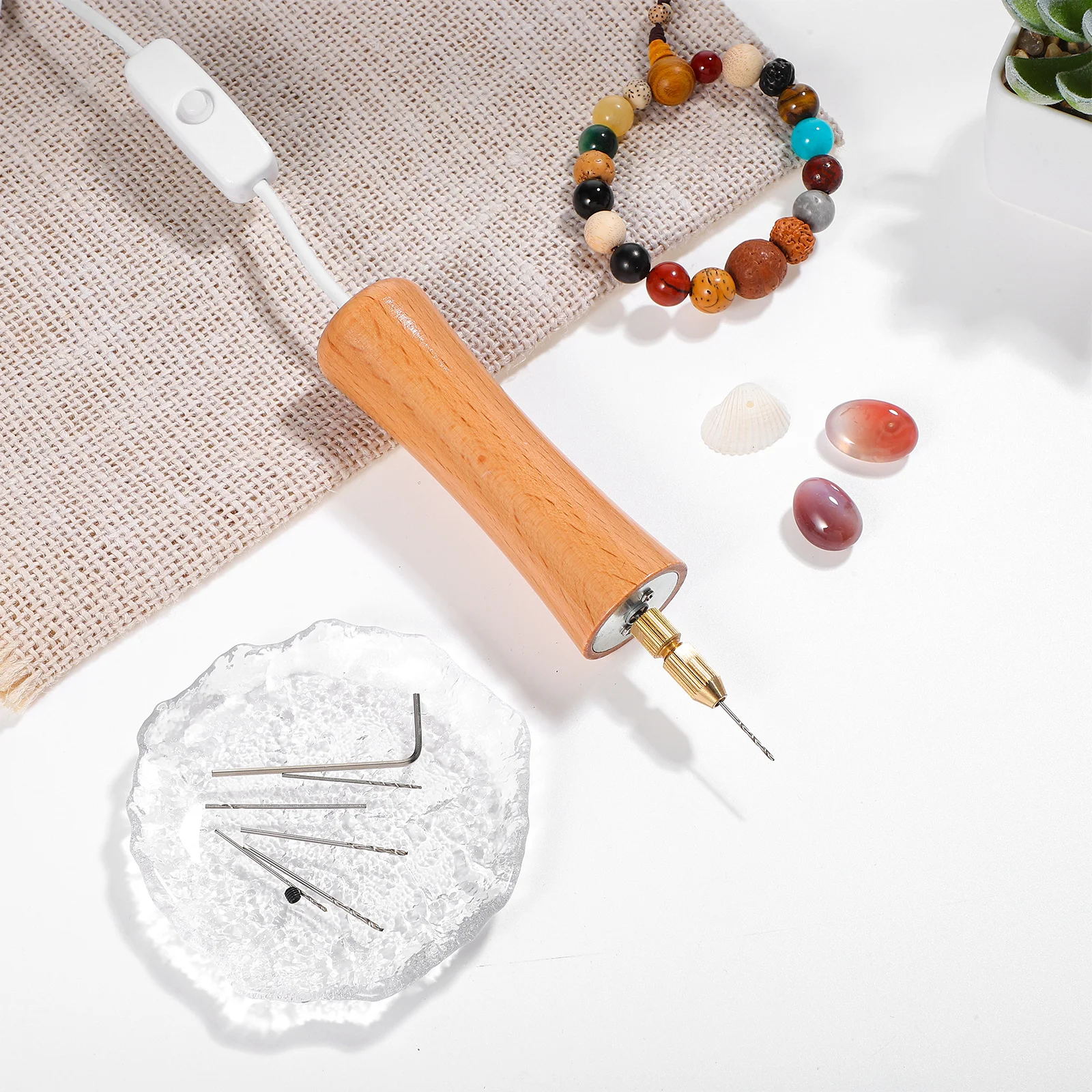 

Мини-роторный инструмент, набор электрических сверл для смолы, точный дизайн позиционирования для ювелирных изделий и ремонта, дрель для смолы