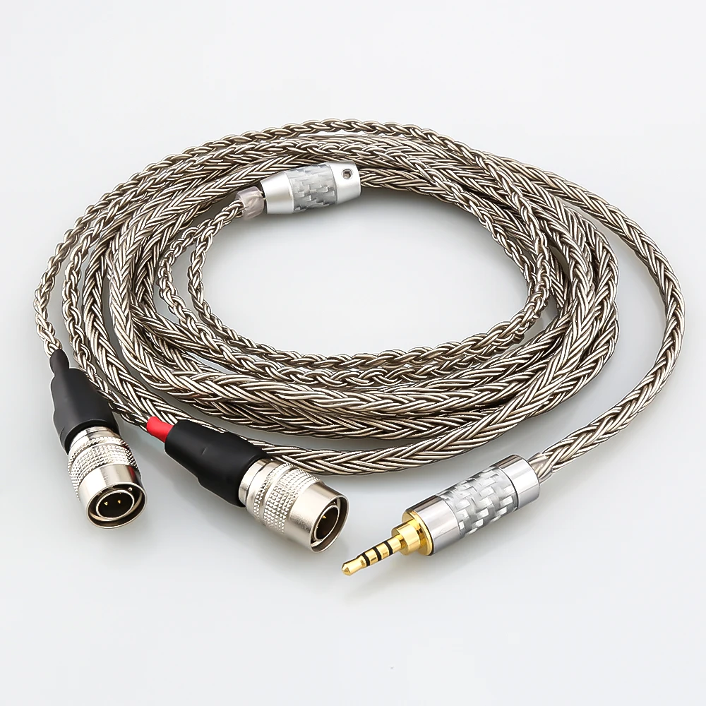 

HiFi 2.5mm 3.5mm 4.4mm XLR 16 core Audio Cable Headphone Upgrade Cable For Dan Clark Audio Mr Speakers Ether Alpha Dog Prime