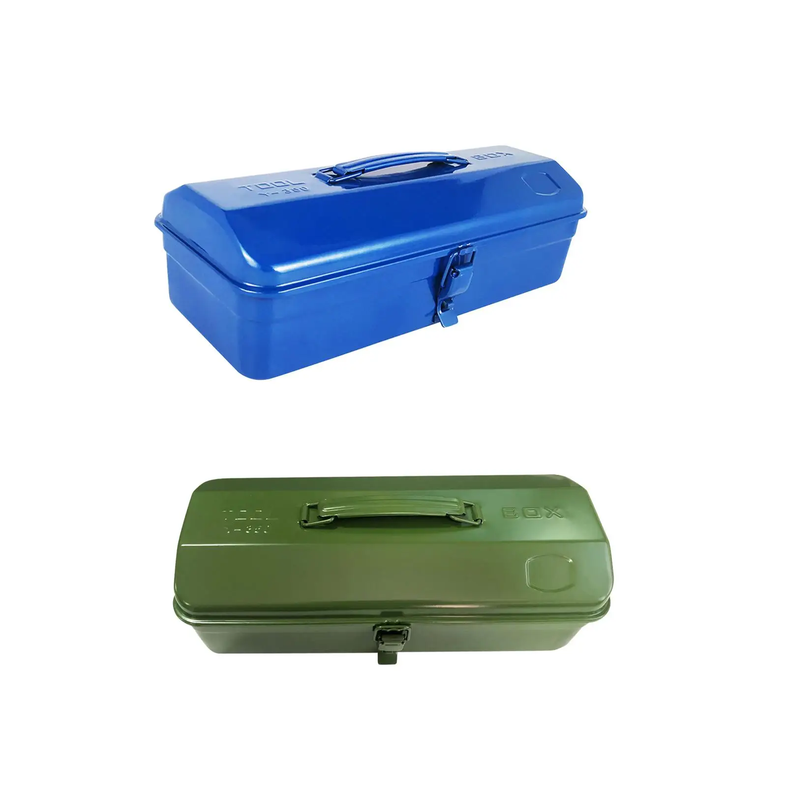 

37cm Portable Metal Tool Storage Box Carrying Case with Latch