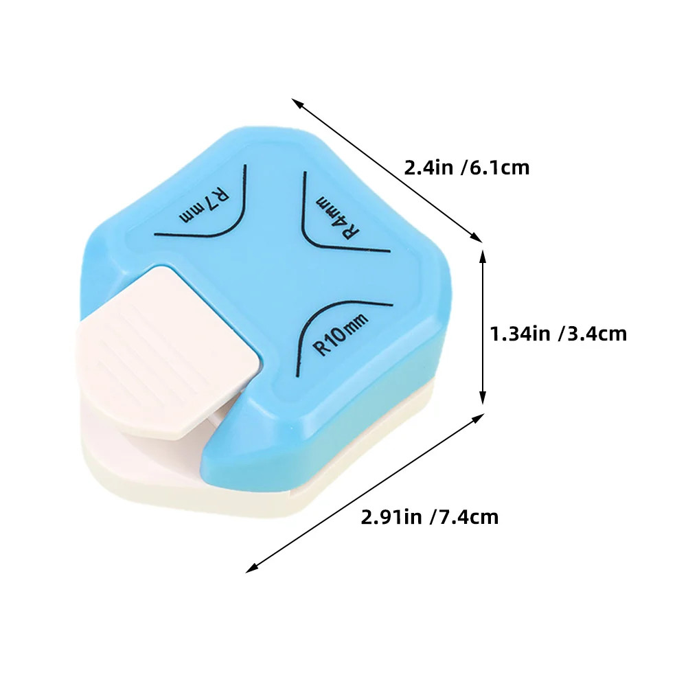 2Pcs Paper Corner Punch Multi Angle Edge Cutter Round Inverted Corner Trimmer Portable DIY Scrapbooking Craft Tool