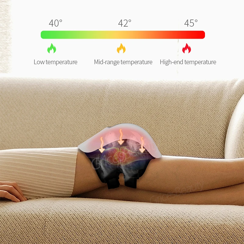 Multifunctional Smart Wireless Knee Massager Vibrating Knee Joint Relaxation Massager Knee Joint Care Device Relieves Joint Pain view 4