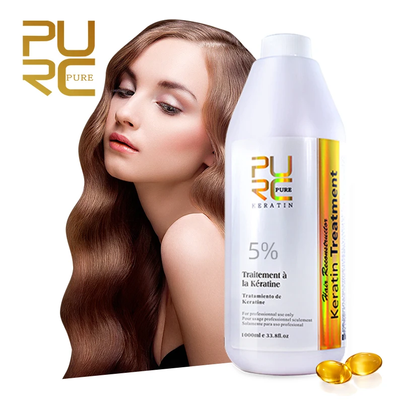 

PURC Brazilian Keratin Hair Treatment Straightening Hair Formalin Straightener Hair Scalp Care PURE 0% 5% 8% 12% 1000ml