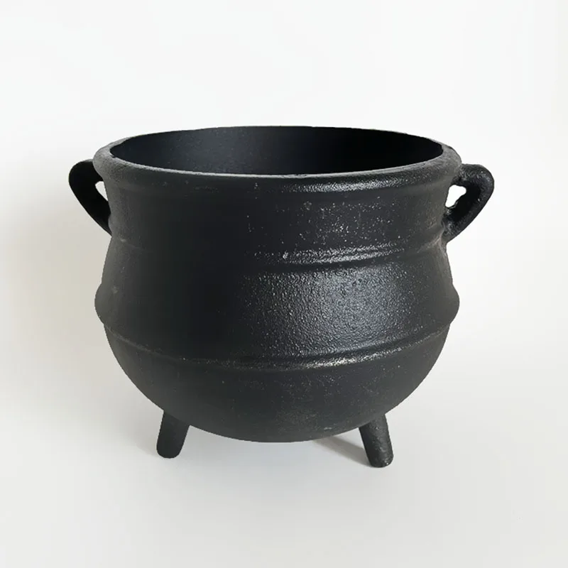 Large Cast Iron Cauldron - Candle Holder and Wax Warmer Ideal for Smudging Witchcraft Incense Burning Halloween Decorations