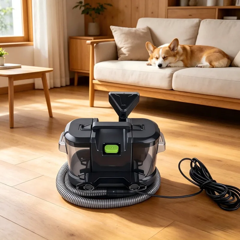 

Portable 3-in-1 Upholstery Spot Cleaner Dual-Tank Carpet Fabric Washer