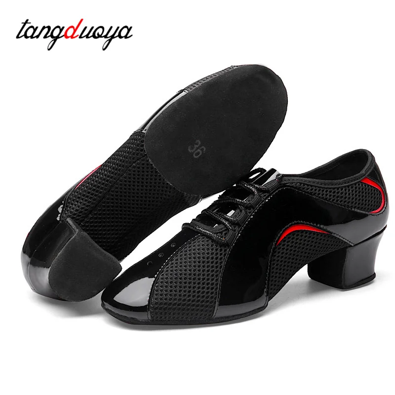 New Women Tango/Latin Dance Shoes Soft Bottom black Modern Salsa Dancing Shoes For Girls Ladies 5cm Heels