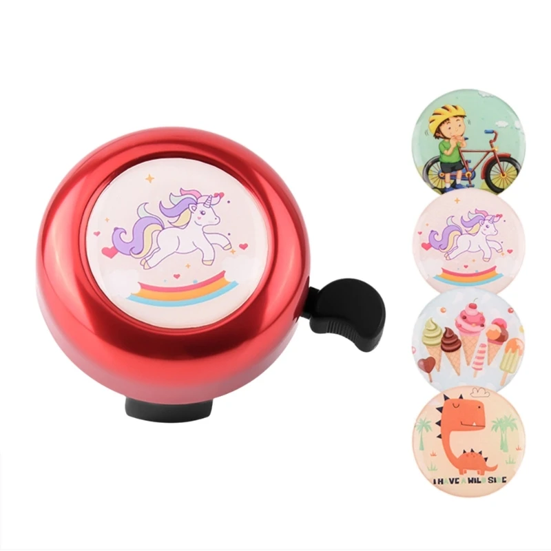 Mountain Bike Bells with Sticker for Children, Handlebars Bells, Ringing Horn, Loud Crisps, Cyclings