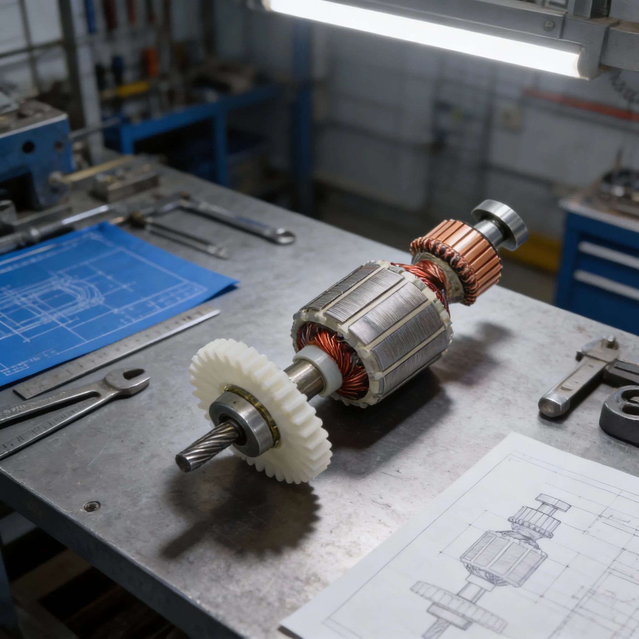 

10 мм якорь для электрической дрели, якорь для ручной дрели с 6 зубьями W, подшипники для электрической дрели, детали двигателя, электроинструменты