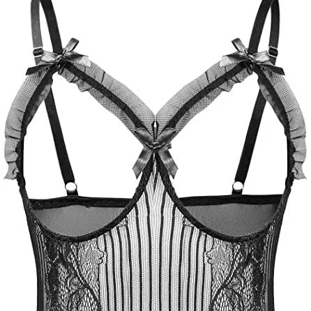Erotische lingerie voor vrouwen sex ondergoed porno outfit jurk hete boog open sexy kostuum open kruis transparante lingerie plus size