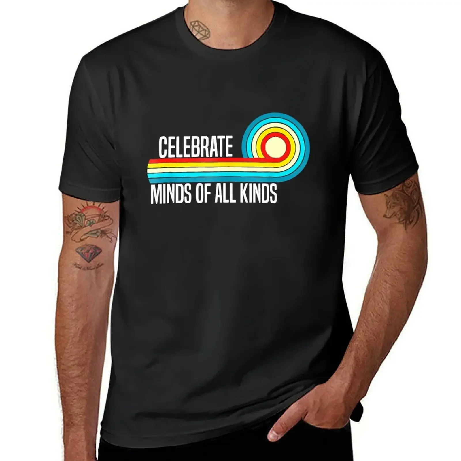 Celebrate Minds Of All Kinds Neurodiversity Autism Awareness T-Shirt summer clothes tees mens vintage t shirts