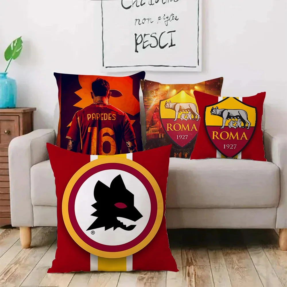 Pillow Covers Cartoon A-ASS R-RomaS Sofa Decorative Home Double-sided Printing Short Plush Cute Cushion Cover