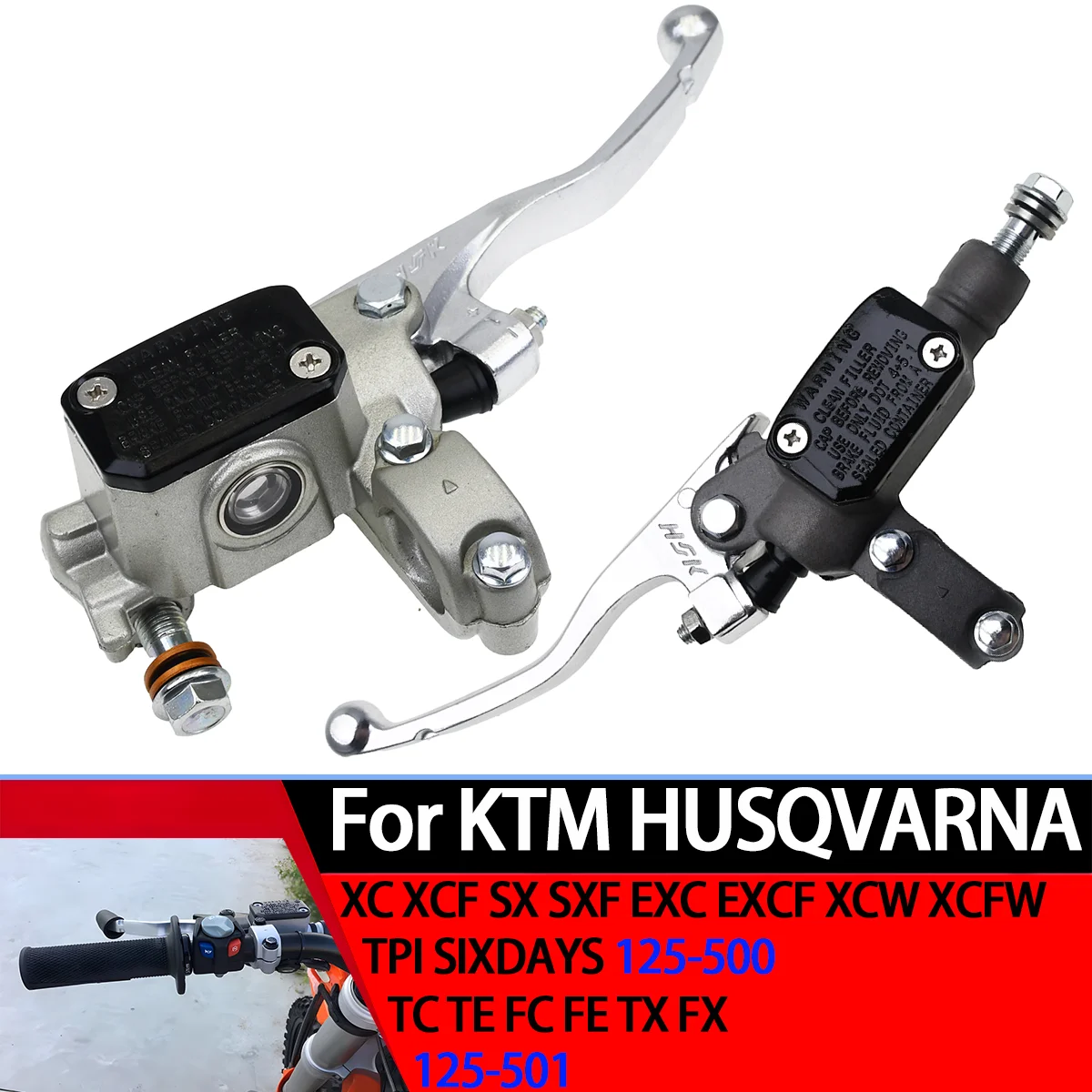 

22mm 7/8'' Right/Left Brake Master Cylinder Clutch Pump Brake Lever Motorcycle For KTM Husqvarna Gas Gas 125-500 501CC 2003-2023