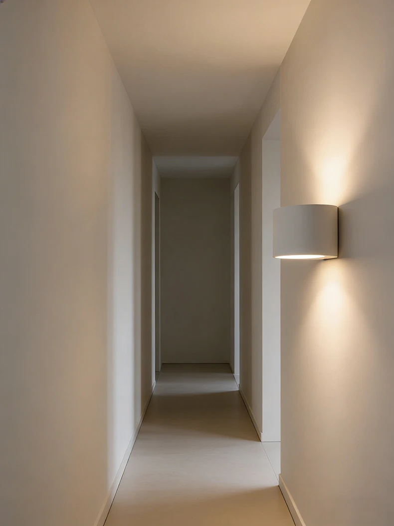 White Gypsum LED Wall Lamp Atmosphere Sconce