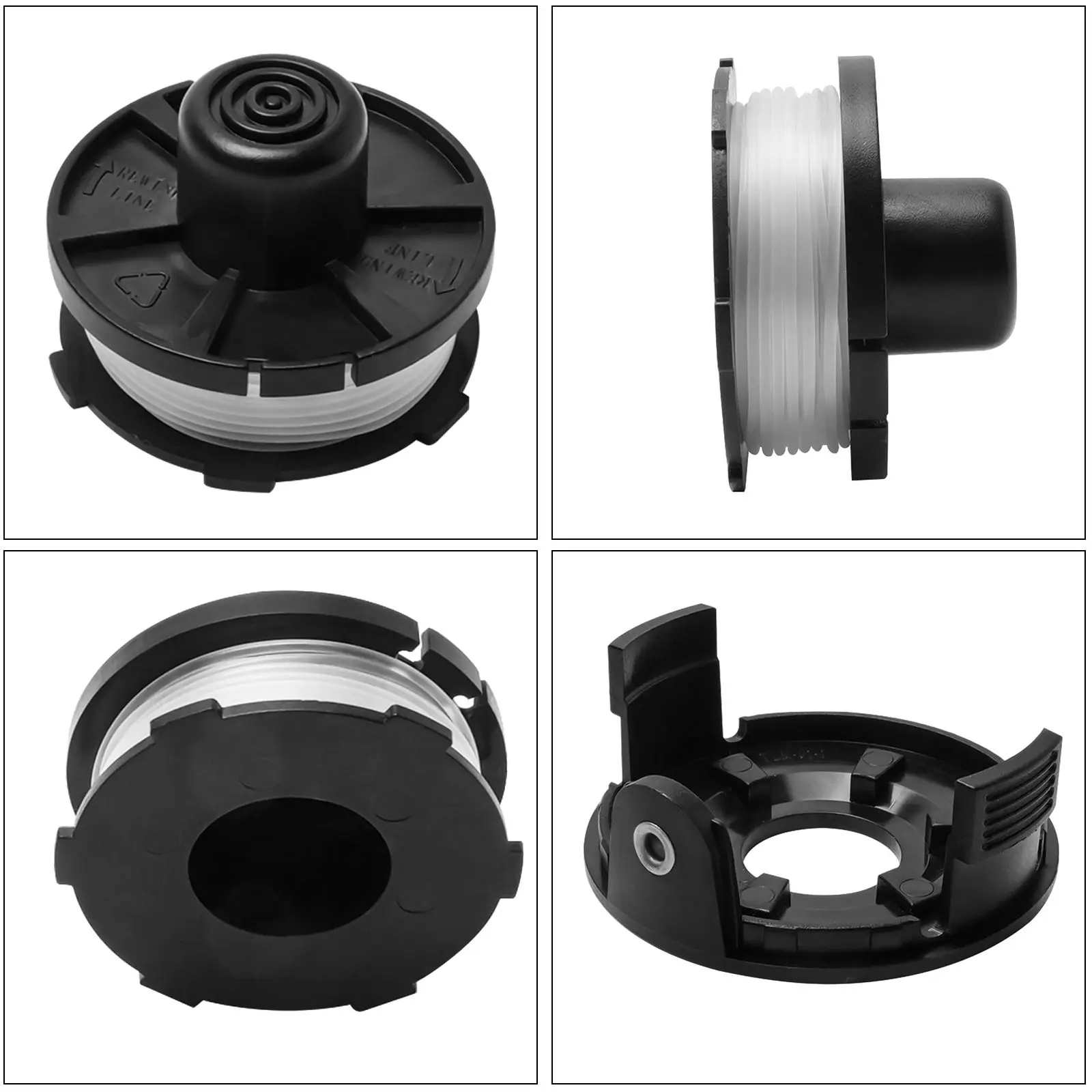 Bump Feed Trimmer Head for DUR181 DUR181Z DUR141 DUR180 ,for Tap&Go Replacement 195858-1 196146-9, Nylon Spool Cap Kit