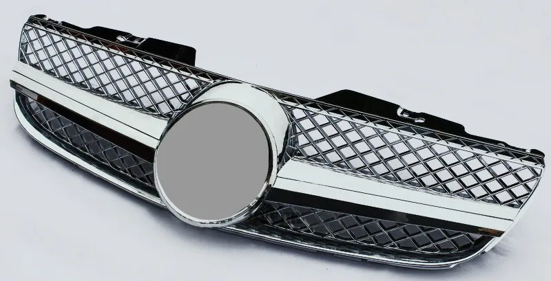 Replacement Front Bumper Grills For SL CLASS R230 Mesh Grille ABS Material 2007-2011 Racing Front Grille