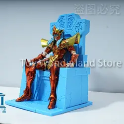 18CM Saint Seiya Myth Cloth Sea King Poseidon Scene Throne Stone Color Hard plastic Action Figure Toys