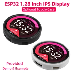 ESP32 C3 LVGL for Arduino WiFi & Bluetooth Development Board 1.28 Inch 240*240 IPS LCD TFT Smart Display  Module Optional Case