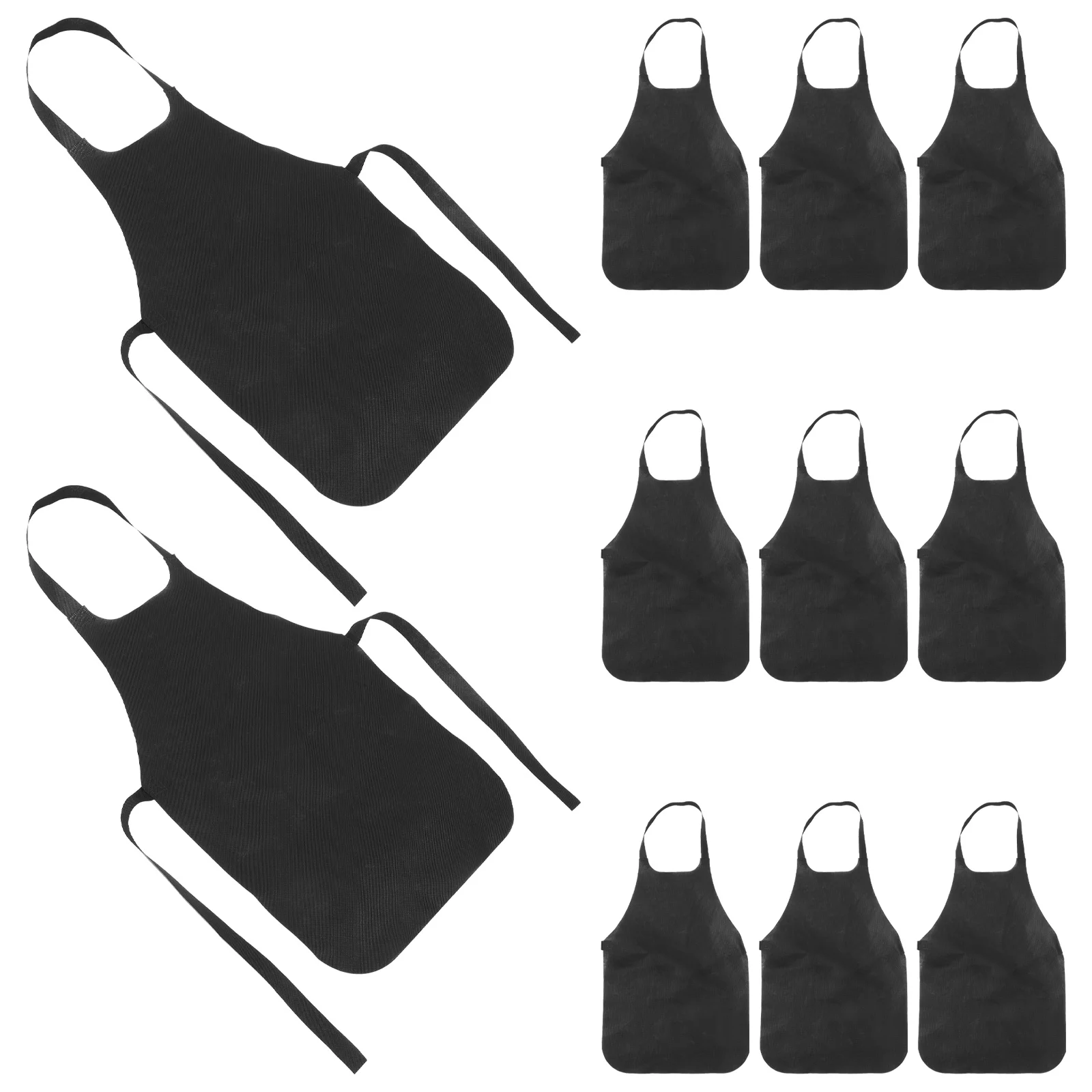 11 Pcs Disposable Apron Non-woven Thickened Aprons Portable Safe Material for Cooking Unisex