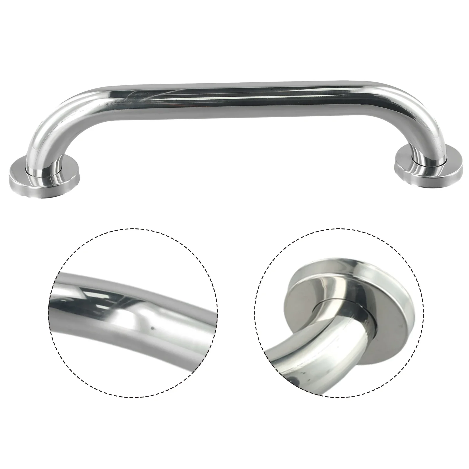 

Rail Stainless steel Silver Handgrip Support Tub Grip 300/400/500mm Shower Bar Bathroom Safety Hand Towel Wall