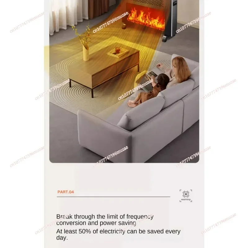 220V heater for household energy-saving fireplace, graphene indoor electric heating