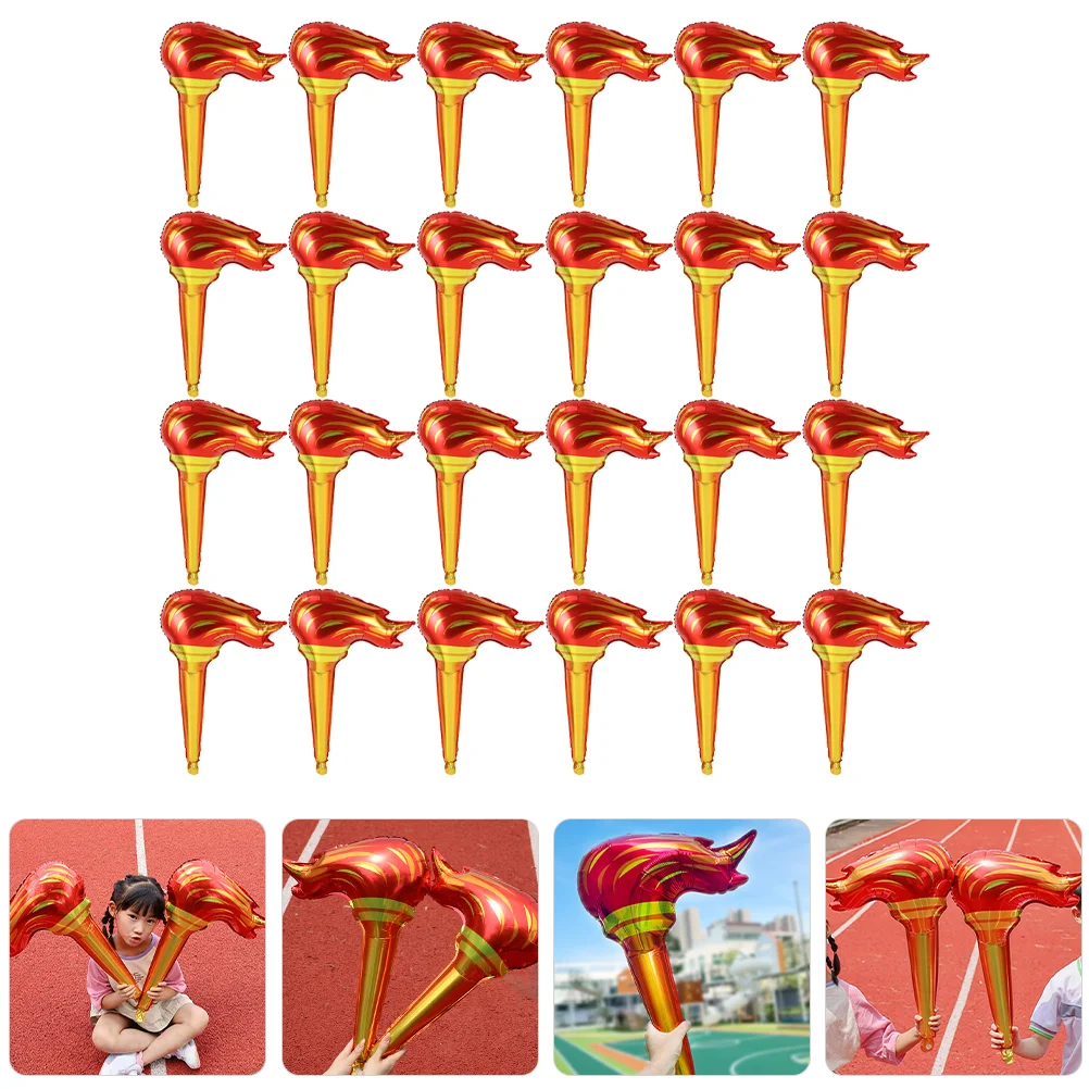 

50 Pcs Heart Decorations Torch Long Toys Pretend Outdoor for Kids Inflatable Party Travel