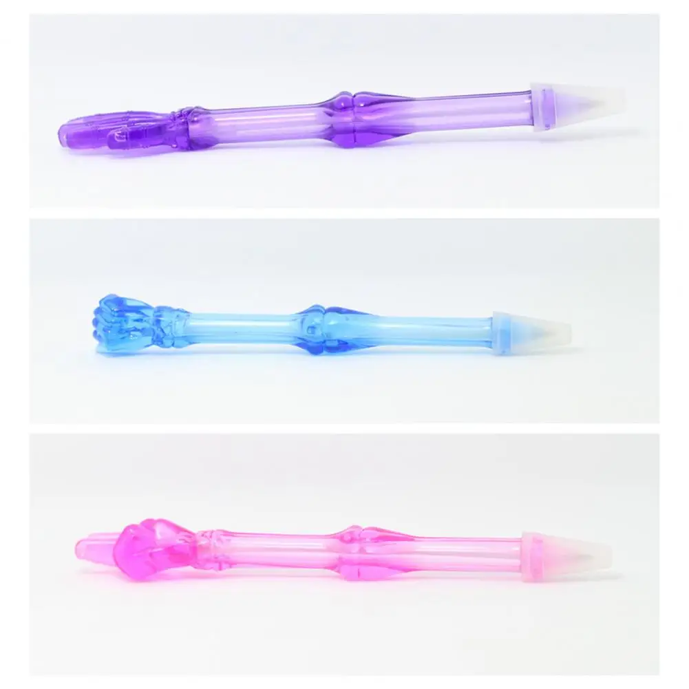 Comfortable Grip Pen Smooth Writing Pen Skeleton Finger Ballpoint Pen Set Quick Drying Comfortable Grip for Students Kids Fun