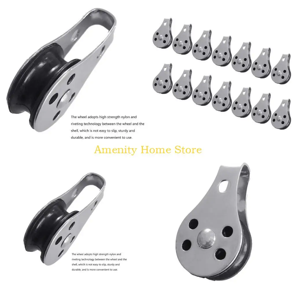F26C Stainless Steel Heavy Duty Steel Single Wheel Lifting Rope Pulley Block