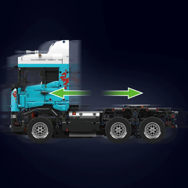 Mold King 13203 Vervaardigde technische afstandsbediening Tractorkop Klassieke bouwsteenmontage Vrachtwagenbakstenen Kerstcadeau voor kinderen