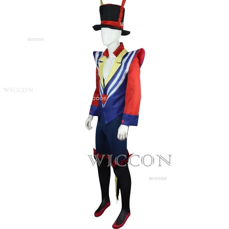

NewAsmodeus Ozzie Cosplay Costume King of Lust Boss Halloween Fancy Sexy Helluva Big Daddy Carnival Party Mens Suit2025