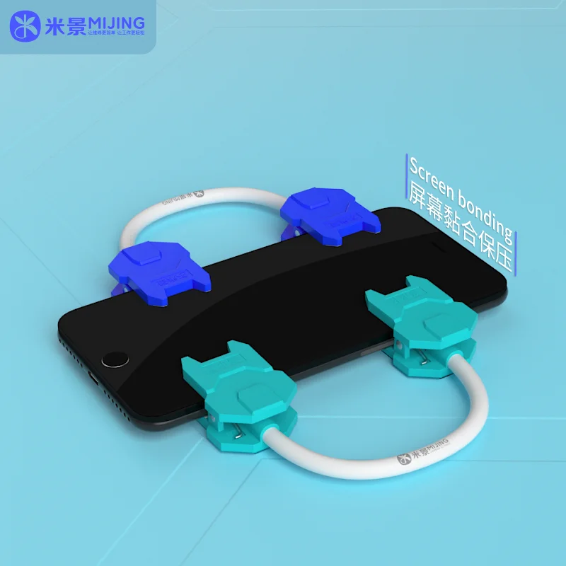 MIJING PM11-Fixation universelle d'écran LCD en silicone, outil de support de maintenance de la fibre, tampon de téléphone portable, puce