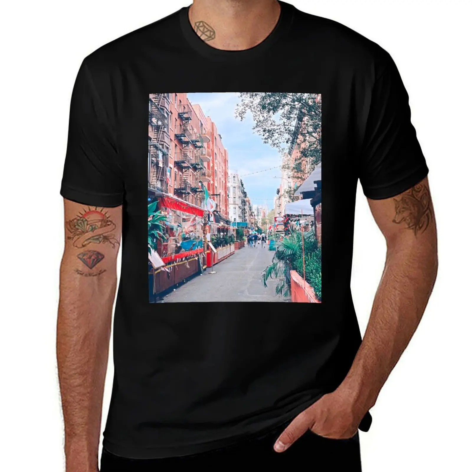 

Little Italy, New York T-Shirt new edition vintage korean fashion mens tall t shirts