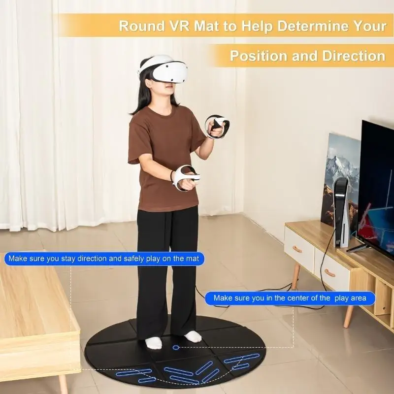 Picture 4: Universal Gaming Mat for Switches/Q 3 Enhanced VR Game Experience Wear-resistant Cushion Foldable Floor Pad